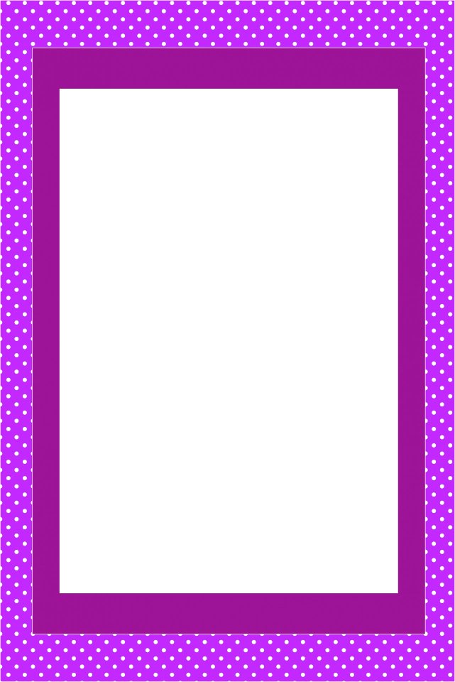 Purple Invitation Card Frame