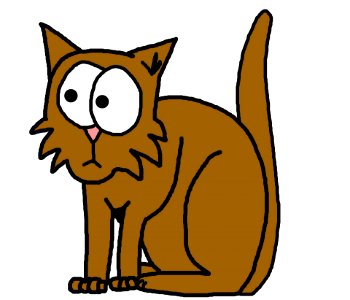 Brown Cat Illustration