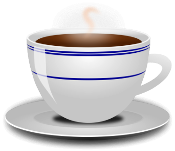 Illustration Of A Hot Cup Of Coffee