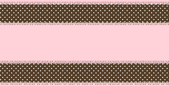 Lace Polka Dots Border