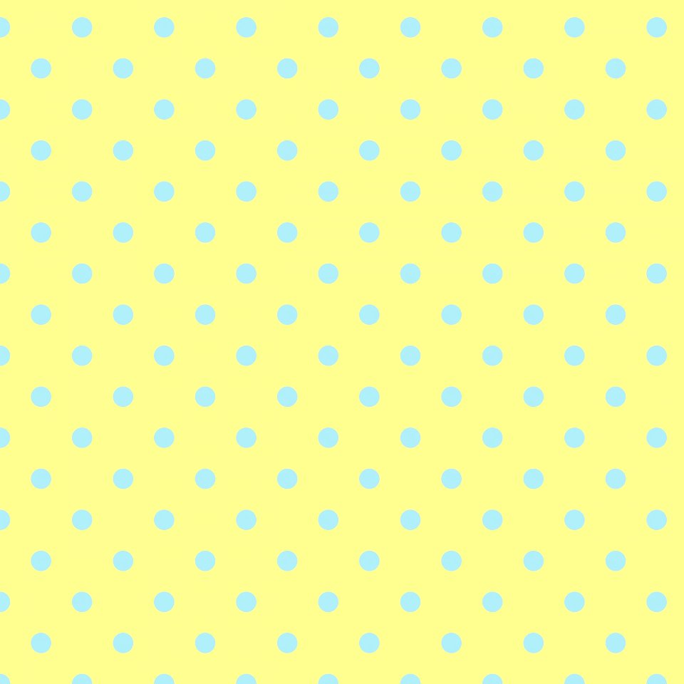 Polka Dots Yellow Blue