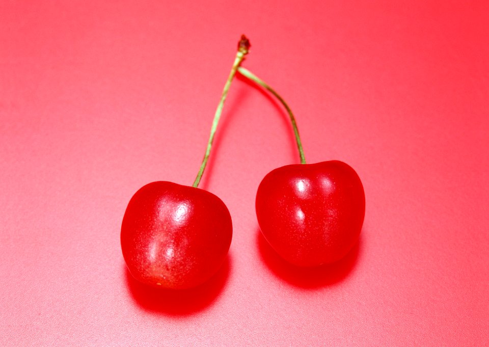 Ripe red cherry berries