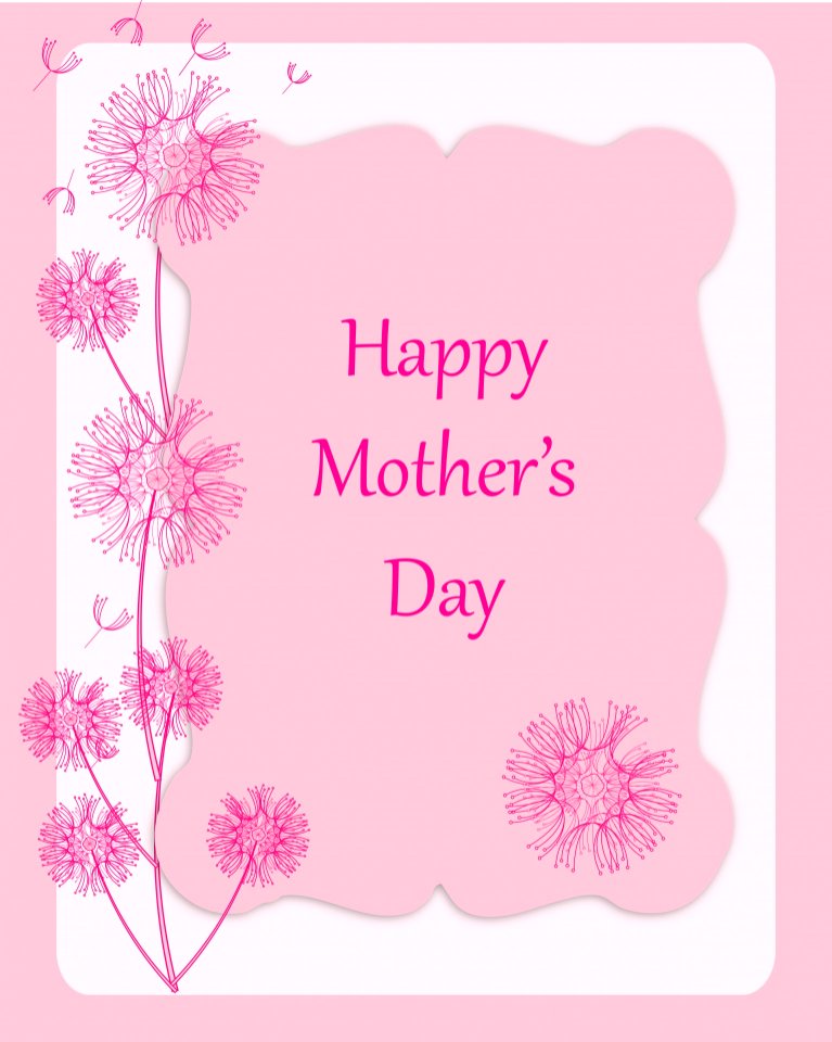 Dandelion Mother's Day Card