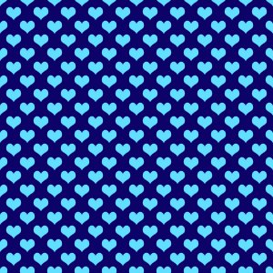 Hearts Background Wallpaper Blue