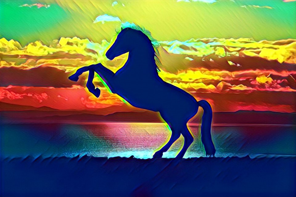 Horse Like Mammal, Sky, Art, Horse
