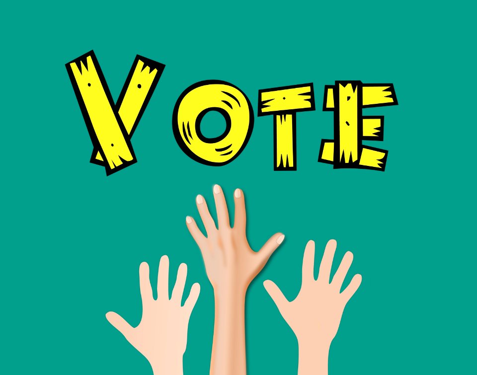 Hand Raised for Voting - Illustration