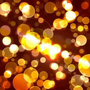 Yellow Bokeh Background