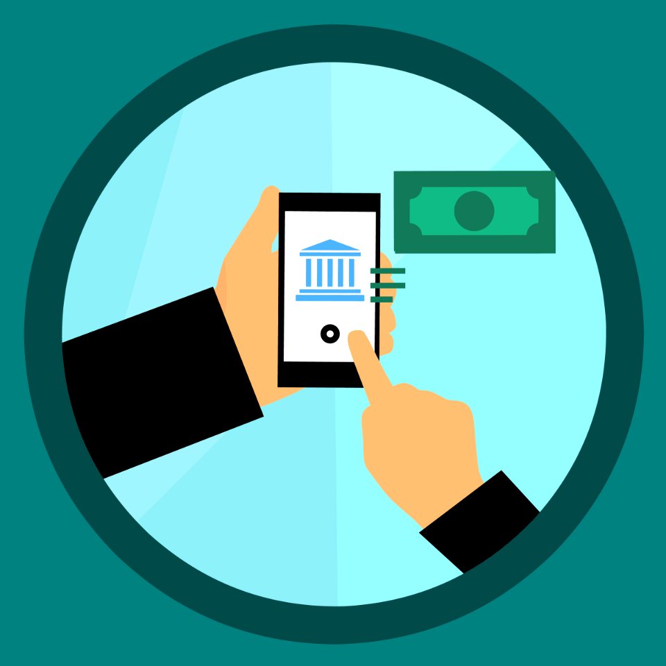 Mobile Money Transfer Illustration