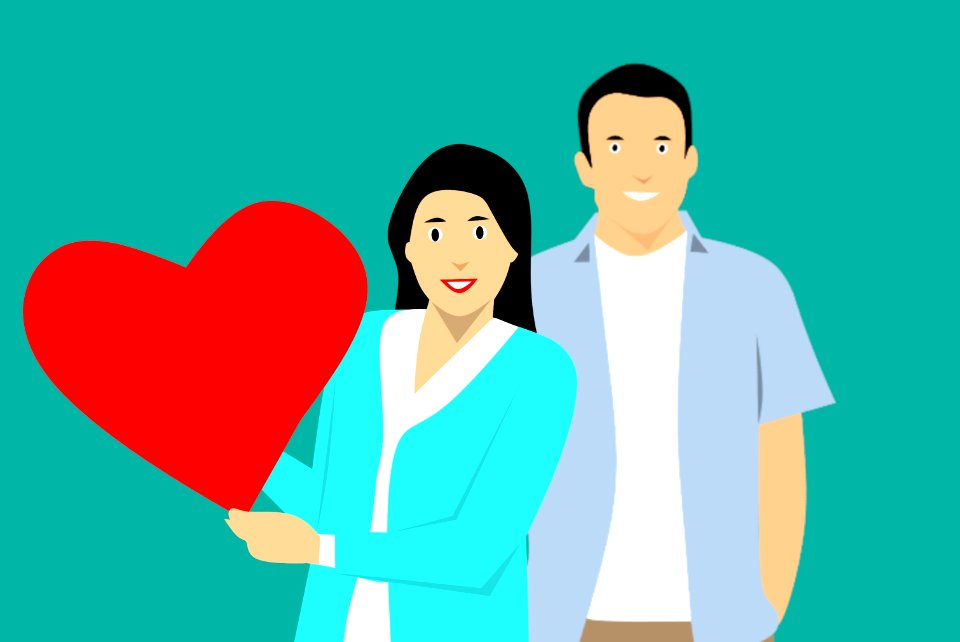 Happy Couple Illustration