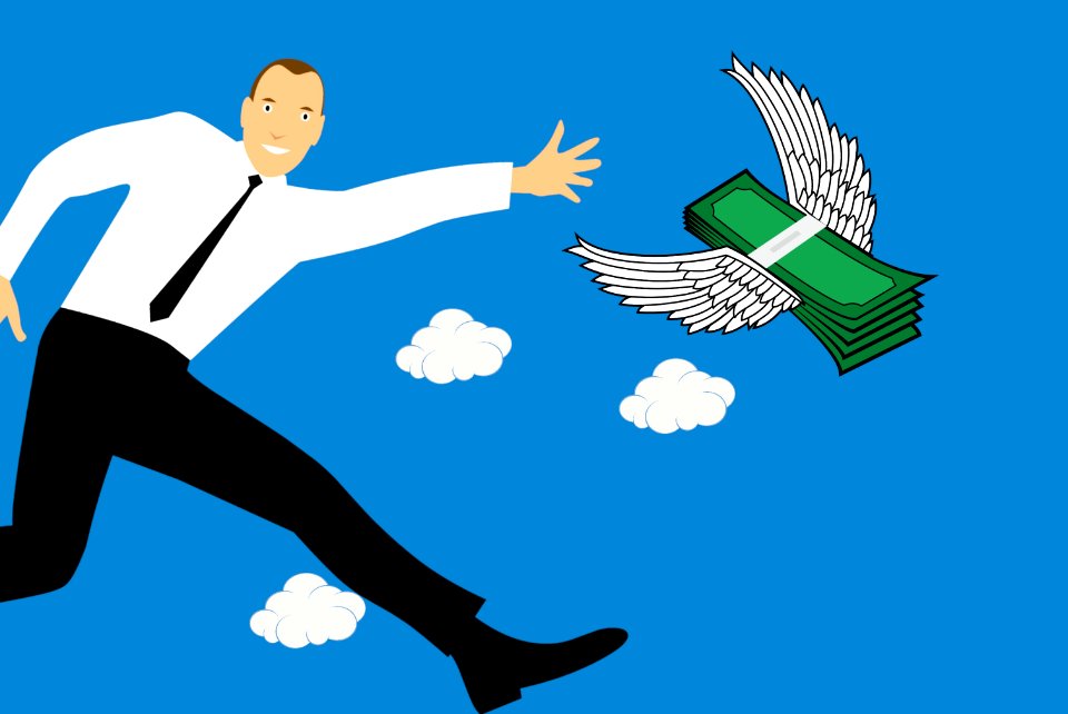 Businessman Chasing Money