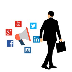 Social Media Business Illustration