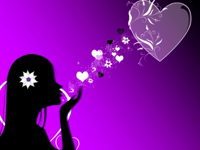 Send my Love - Purple Illustration