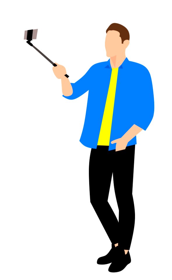 Selfie Man Illustration