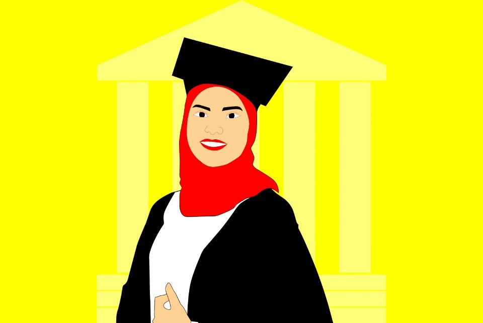 Graduation Ceremony Illustration