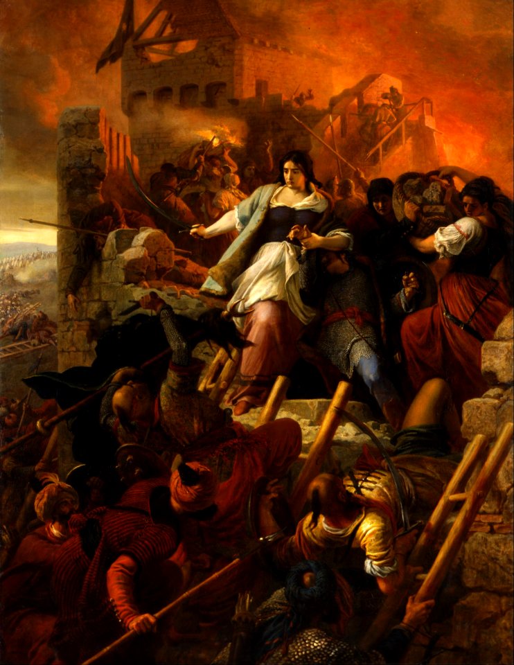 Bertalan Székely's Women of Eger illustration of the siege of 1552 in Hungary