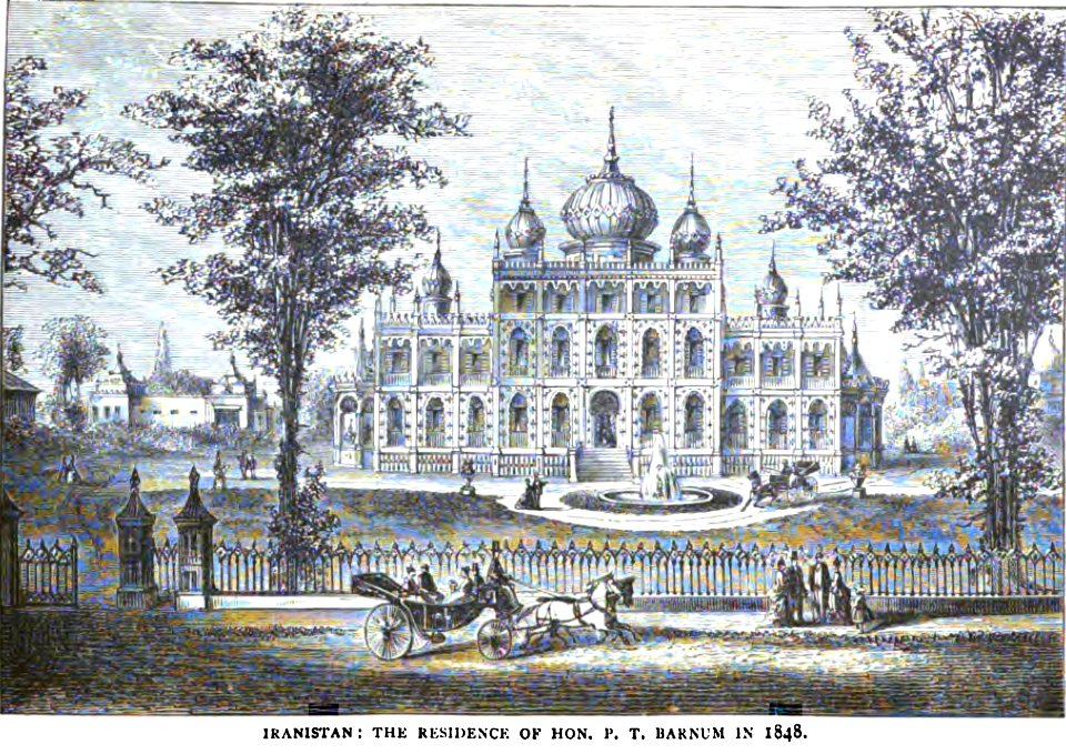 Iranistan, the residence of P.T. Barnum in Bridgeport, Connecticut
