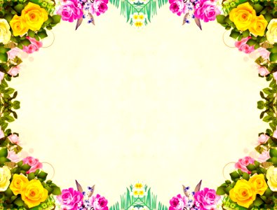 Floral Frame for Card