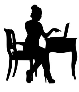 Silhouette of a Businesswoman