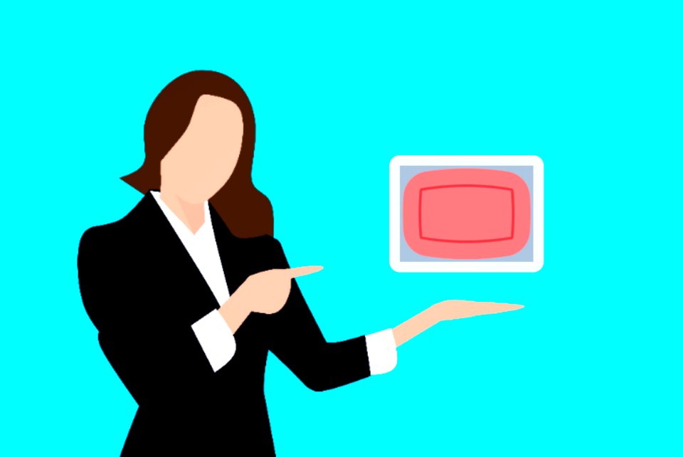 Woman Illustration Pointing to a Soap