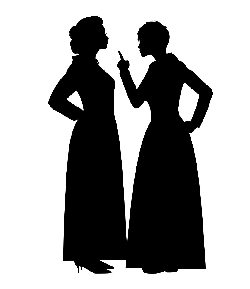 Silhouette of Angry Woman