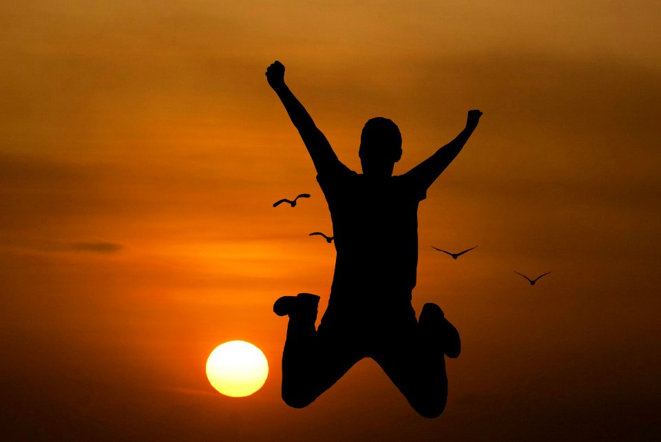 Young Man Jumping