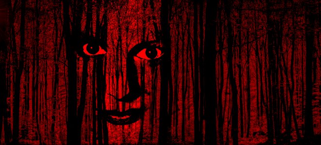 Red Black Darkness Text