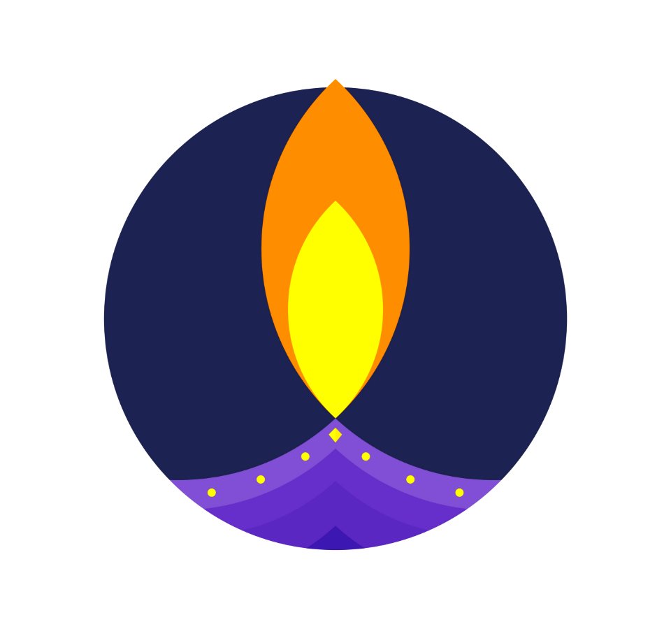 Violet Purple Circle Font