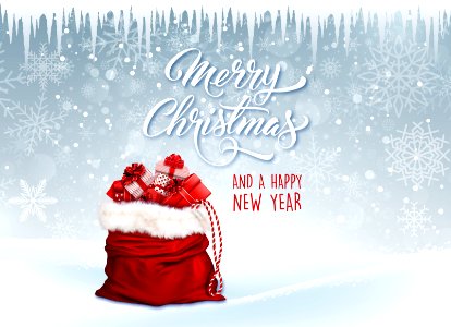 White christmas card background