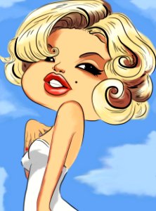Comic funny girl
