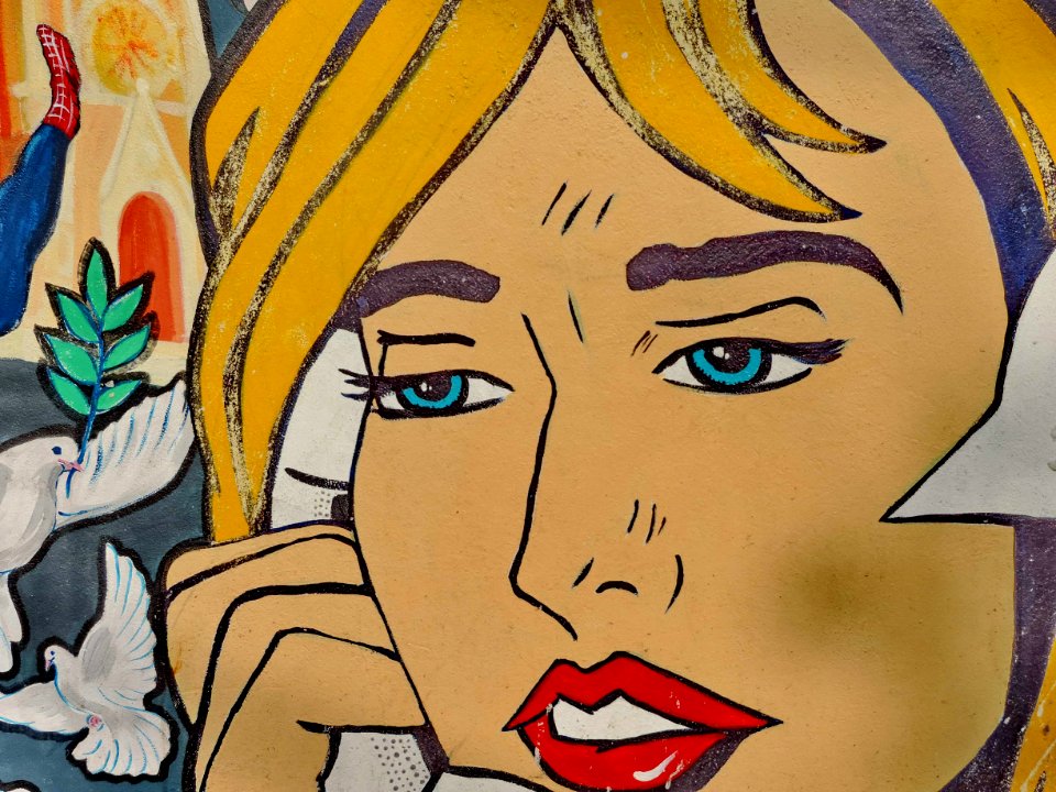 Painting graffiti people