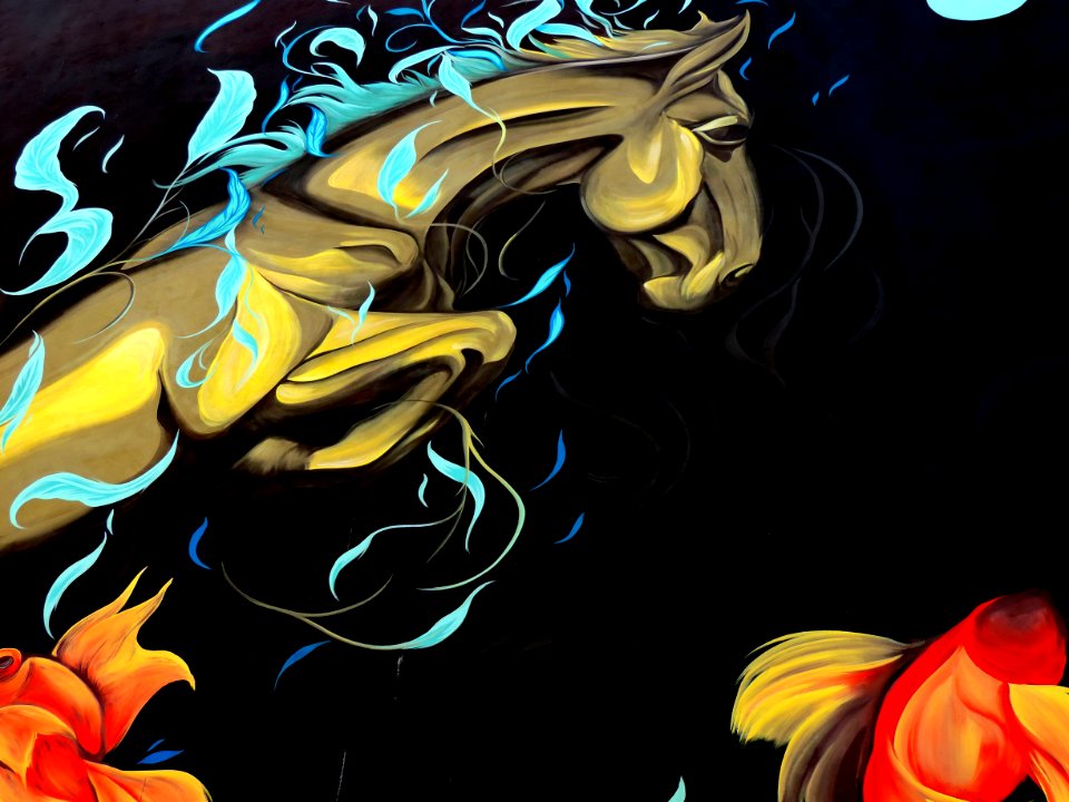 Fantasy horse paint