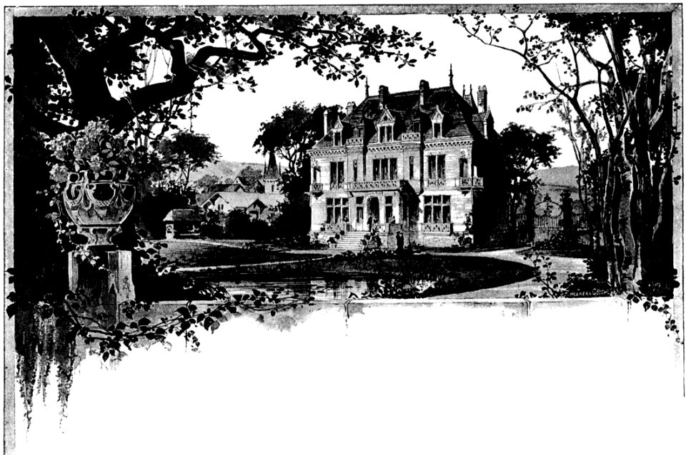 Country Estate In Black And White