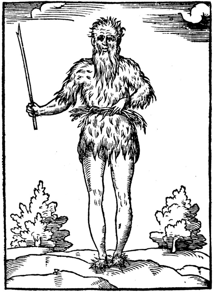 Caveman Holding Stick