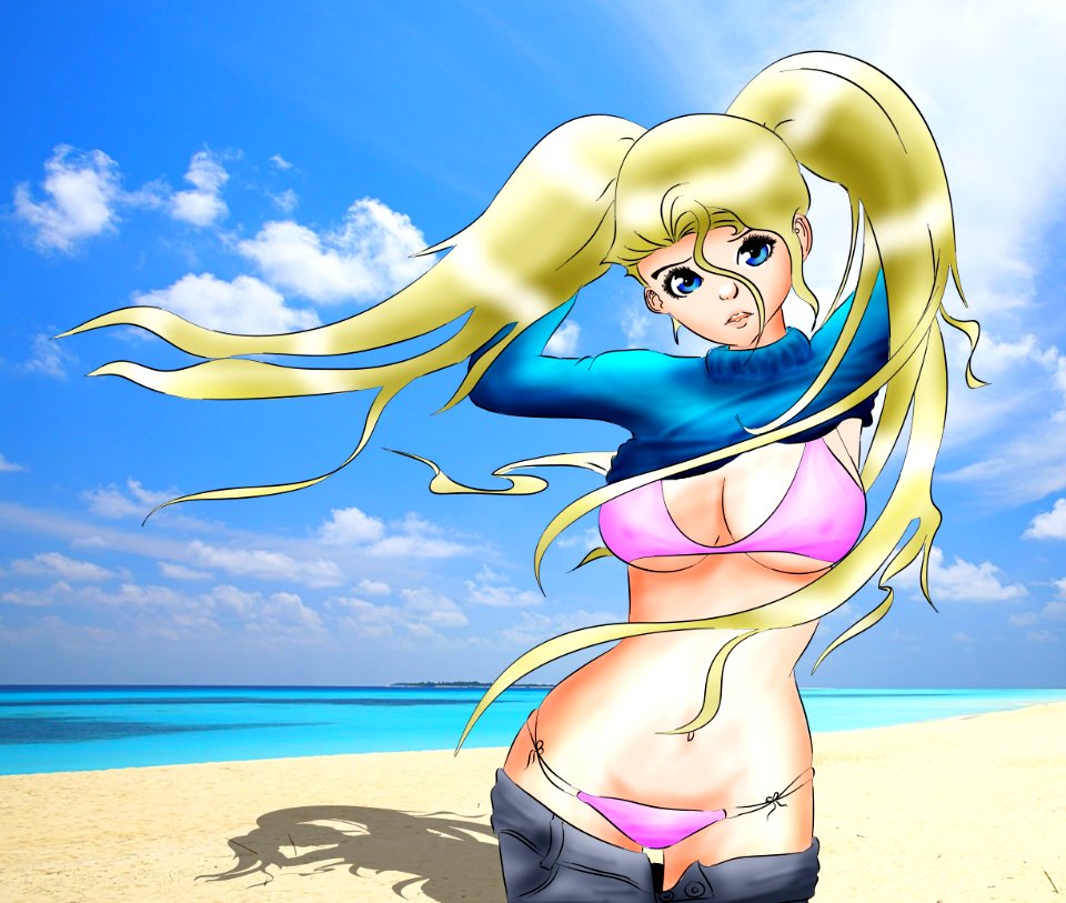 Cartoon Swimwear Anime Human Hair Color