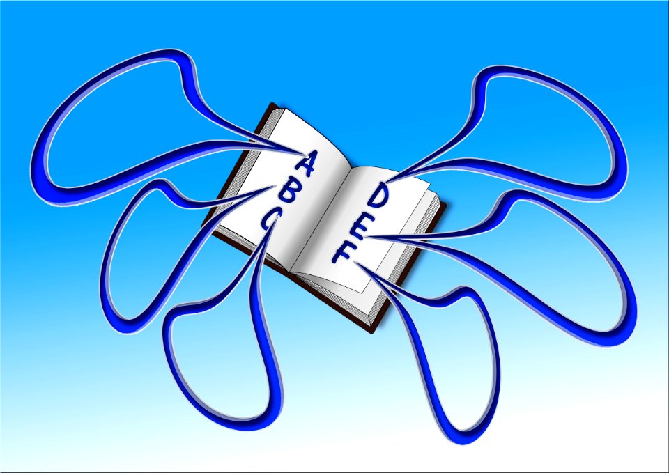 Blue Text Cartoon Font