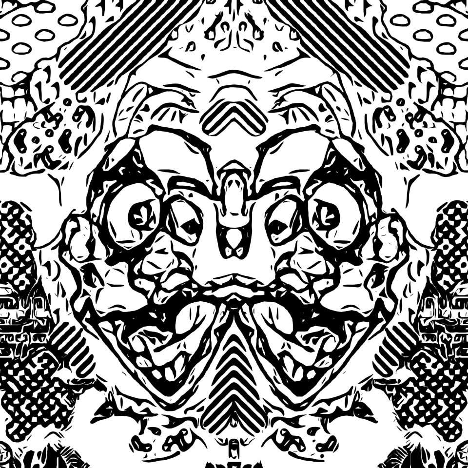 Black And White Mammal Vertebrate Pattern