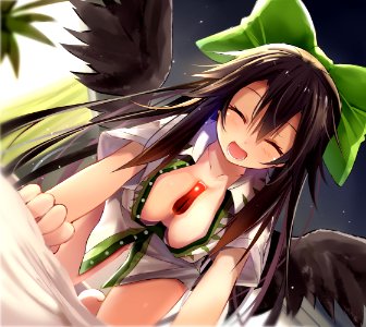 She's "Utsuho Reiuji" From Touhou.
