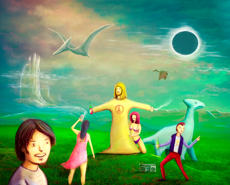 Jesus Rave Dinosaur Party