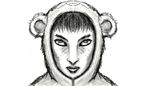 the girl with the bear pajamas