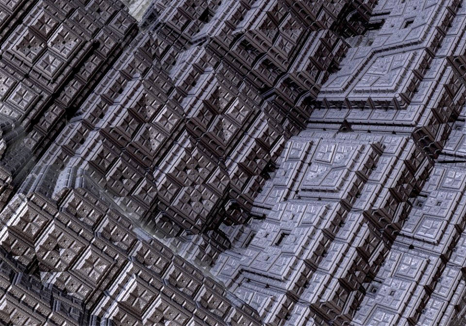 Mandelbox 55DD22 detail