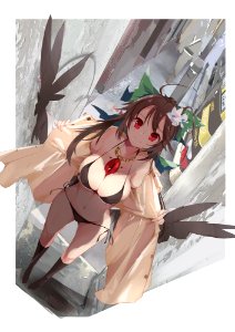 She's "Utsuho Reiuji" From Touhou.