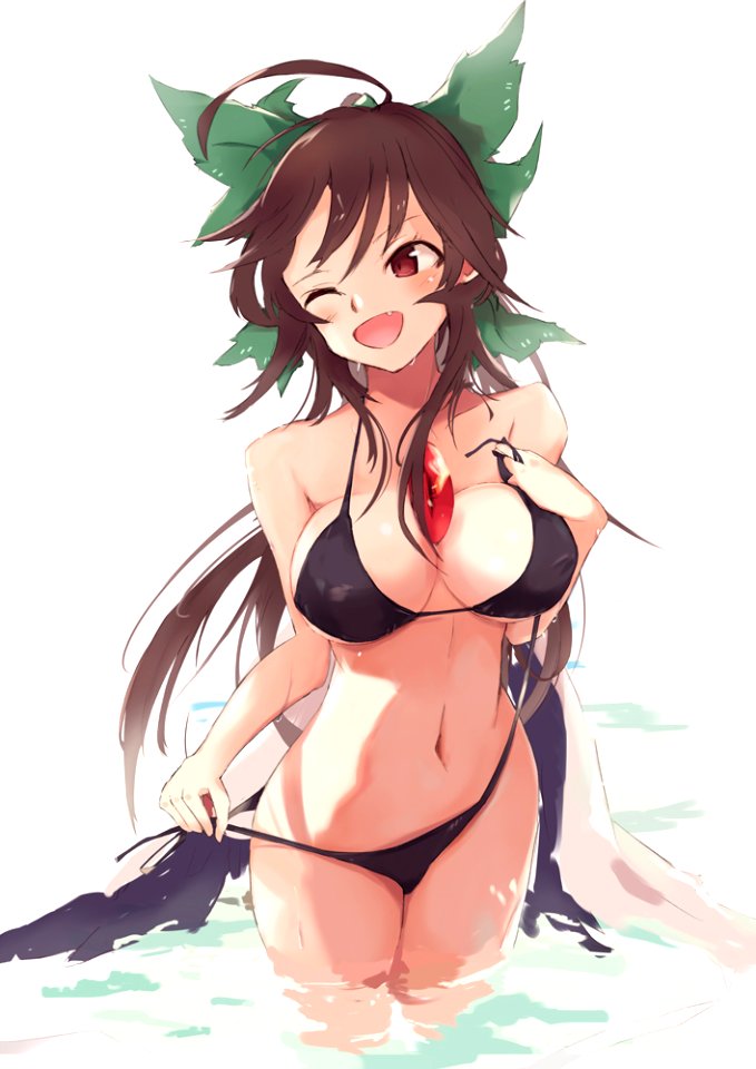She's "Utsuho Reiuji" From Touhou.