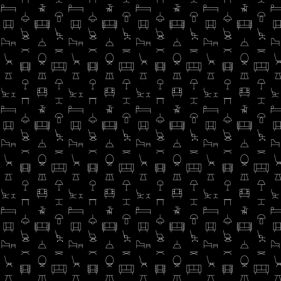 Retro furniture pattern