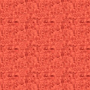 Science doodle pattern
