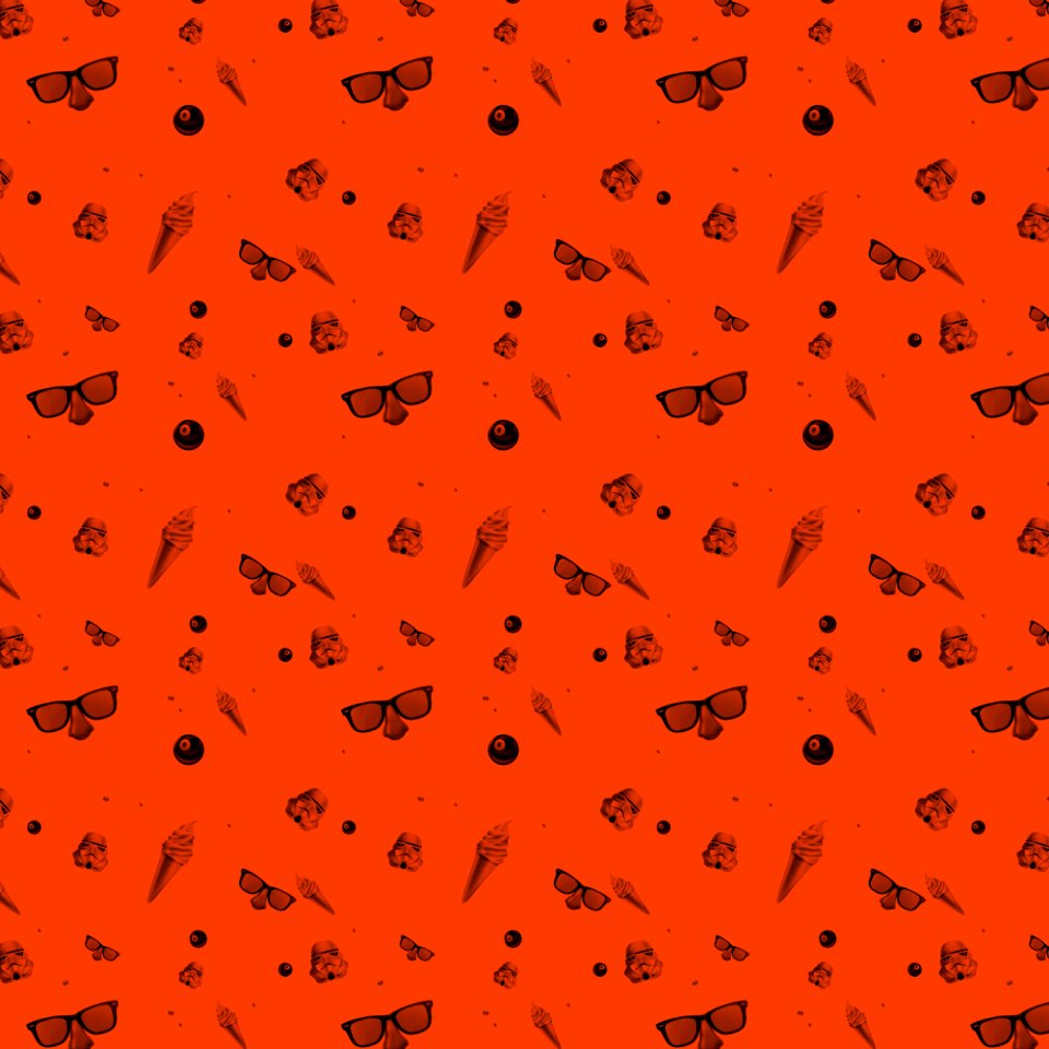 Star wars orange pattern