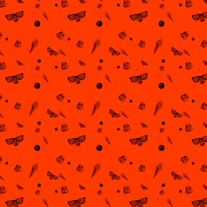 Star wars orange pattern