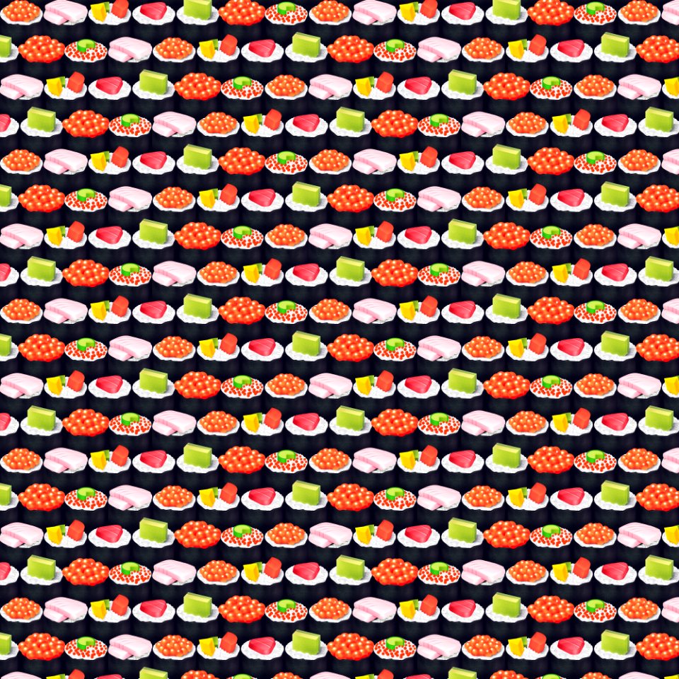 Sushi pattern