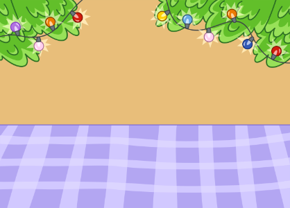 Blue xmas tablecloth