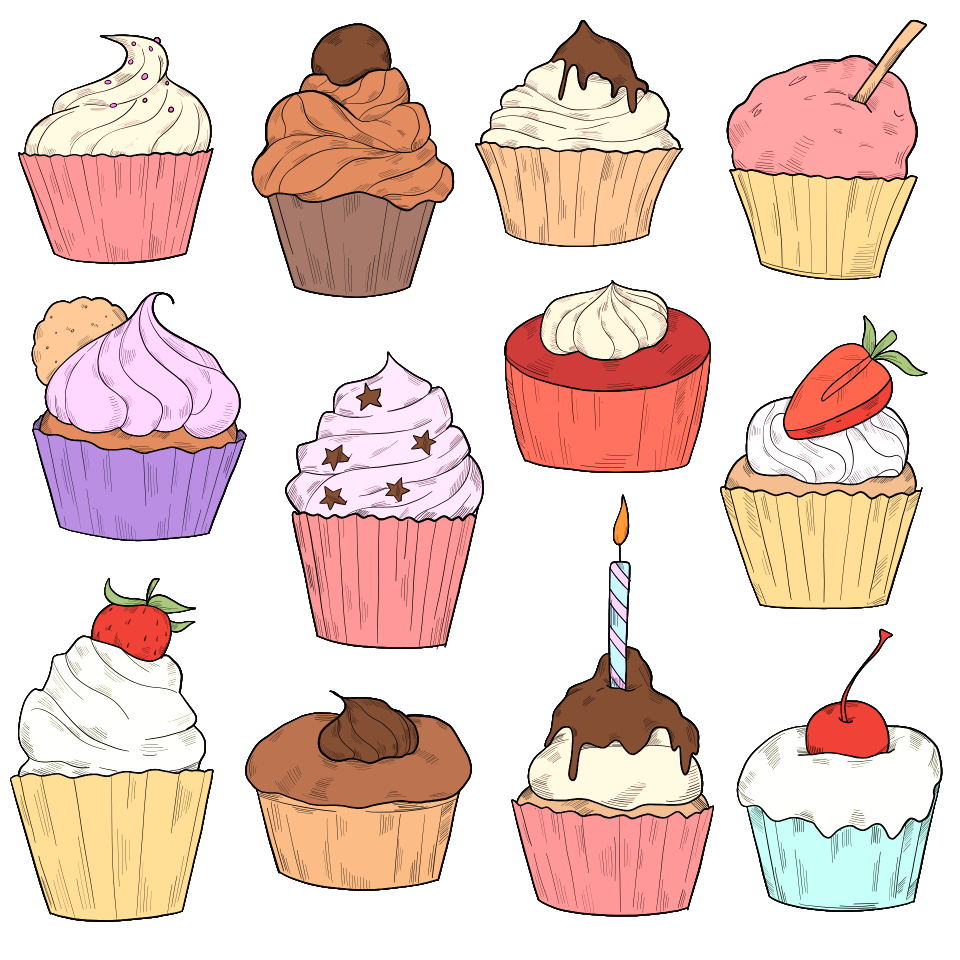 Cupcake - Free digitally-made illustrations on creazilla.com