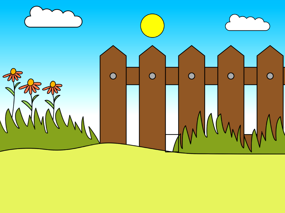 Brown fence